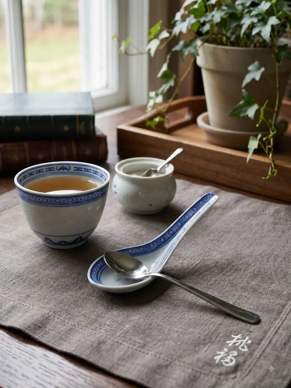 Vintage Chinese Blue & White 